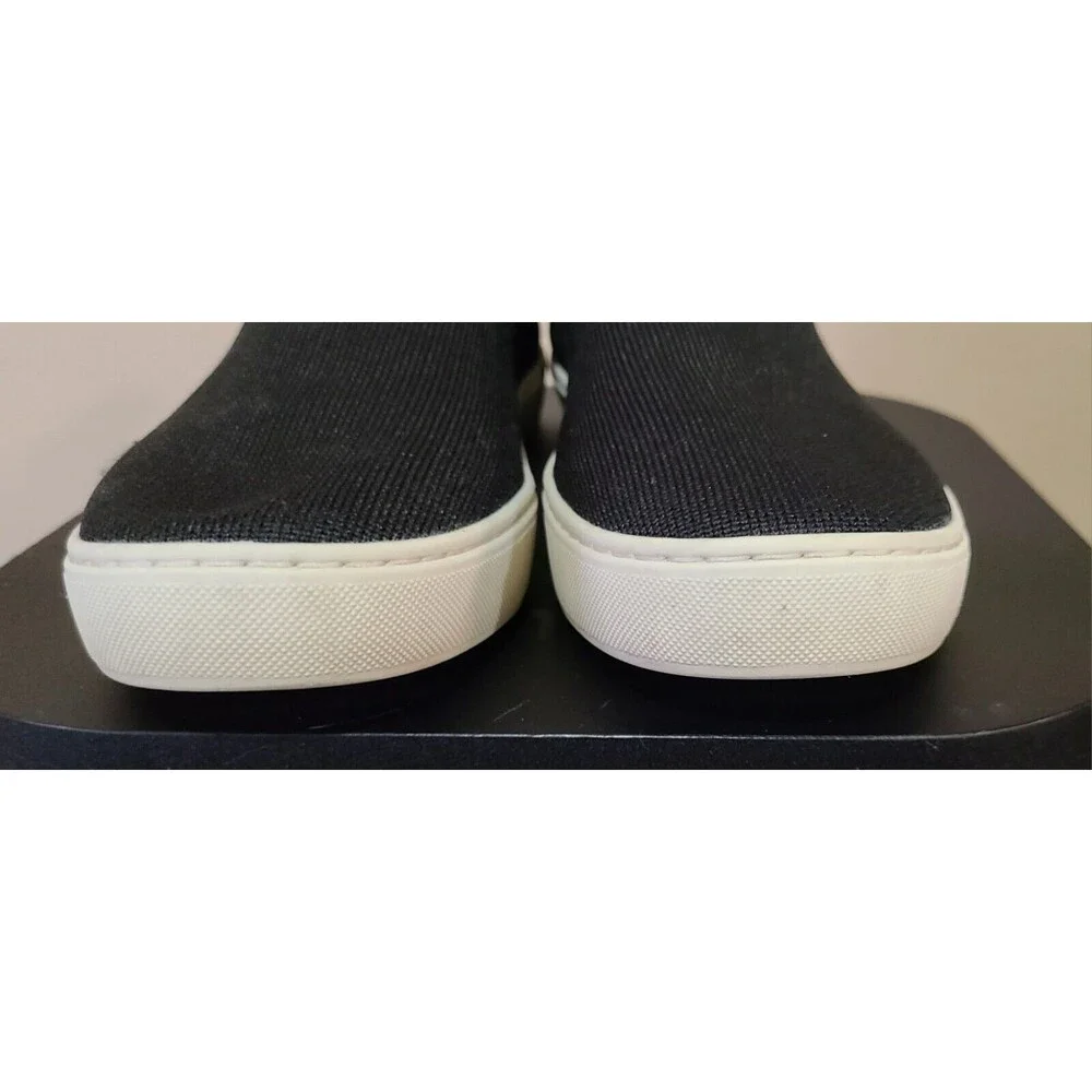 Rothy's The Chelsea Boot Womens Size 10.5 Black Knit Hi Top Comfort Shoe Slip On